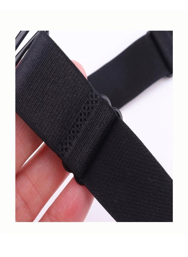 ArrErr 5 Set Sun Visor Hats Buckle and Straps Replacement Sew on Elastic Adjustable Fastening Hook and Loop Straps Extender Fastener for Large Brim Beach Cap Ponytail Straw Visors Golf Visor Cap - Image 4
